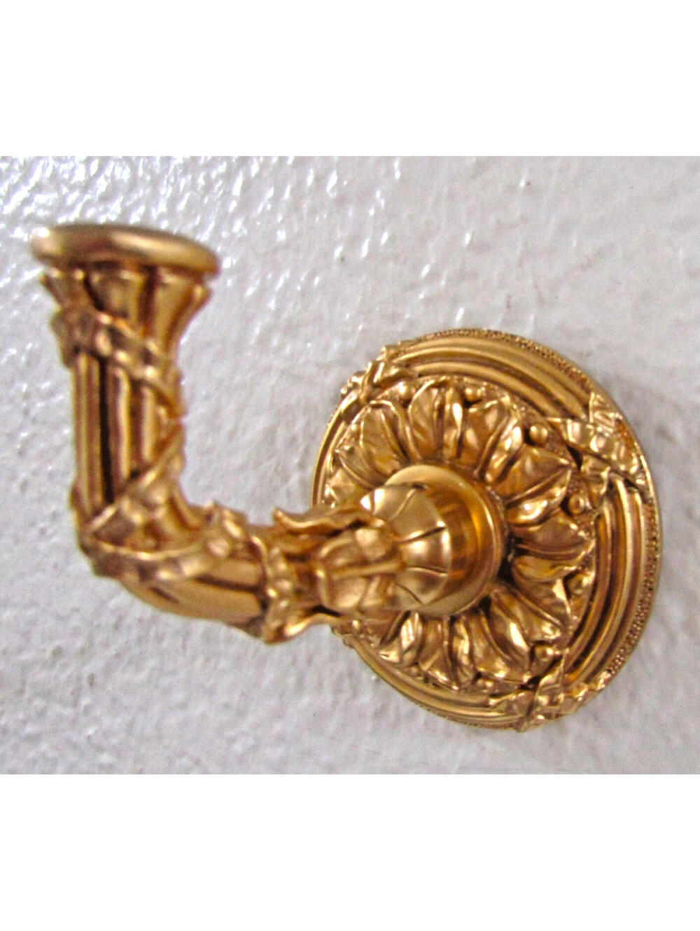 Sherle Wagner 22k Gold Plated Brass Acanthus Hook Robe Hook